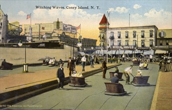 Witching Waves, Coney Island, New York City, New York, USA, 1916. Artist: Unknown