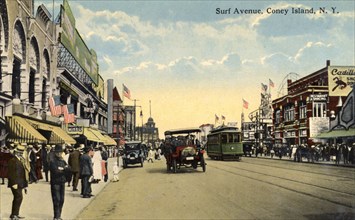 Surf Avenue, Coney Island, New York City, New York, USA, 1916. Artist: Unknown