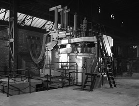 Tilghman electric arc furnace, Keyser Ellison steelworks, Sheffield, South Yorkshire, 1964. Artist: Michael Walters