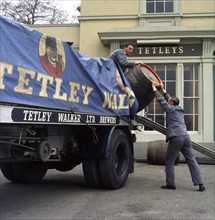 Draymen from Tetley & Walker, Leeds, West Yorkshire, 1969. Artist: Michael Walters