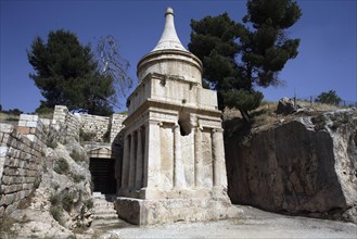 The Tomb of Absalom, Kidron Valley, Jerusalem, Israel. Artist: Samuel Magal