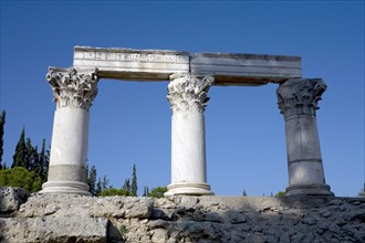 The Temple of Octavia (Temple E) at Corinth, Greece. Artist: Samuel Magal