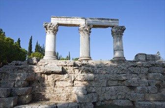 The Temple of Octavia (Temple E) at Corinth, Greece. Artist: Samuel Magal