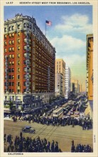 7th Street west from Broadway, Los Angeles, California, USA, 1931. Artist: Unknown