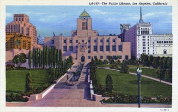 The Public Library, Los Angeles, California, USA, 1931. Artist: Unknown