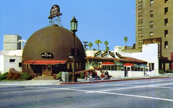 Original Brown Derby Restaurant, Los Angeles, California, USA, 1953. Artist: Unknown