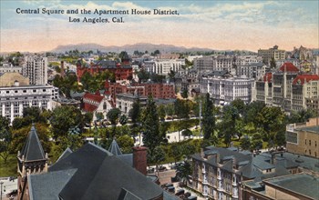 Central Square and the Apartment House District, Los Angeles, California, USA, 1915. Artist: Unknown