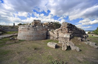 The walls of Eleusis, Greece. Artist: Samuel Magal