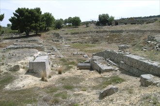 The theatre at Isthmia, Greece. Artist: Samuel Magal