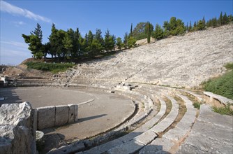 A theatre in Argos, Greece. Artist: Samuel Magal