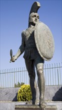 A statue of King Leonidas I, Sparta, Greece. Artist: Samuel Magal