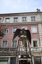 Angel sculpture in Republic Square, Braga, Portugal, 2009. Artist: Samuel Magal