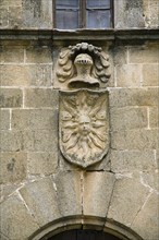 The shield of the Solis family, Solis Mansion, Caceres, Spain, 2007. Artist: Samuel Magal