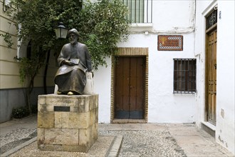 Statue of Maimonides, Jewish Quarter, Cordoba, Spain, 2007. Artist: Samuel Magal