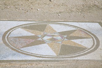 The mosaic floor of House II in the Roman city of Emporiae, Empuries, Spain, 2007. Artist: Samuel Magal