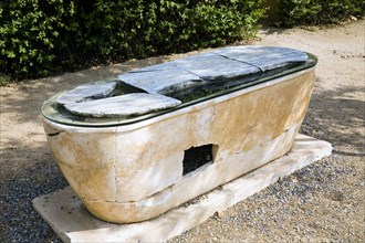 A sarcophagus in Merida, Spain, 2007. Artist: Samuel Magal