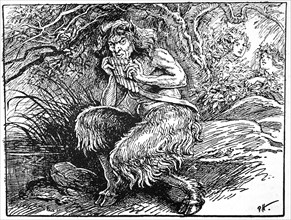 Pan, from 'The Book of Myths' by Amy Cruse, 1925. Artist: Unknown