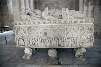Sarcophagus of Ines de Castro, Monastery of Alcobaca, Alcobaca, Portugal, 2009.  Artist: Samuel Magal
