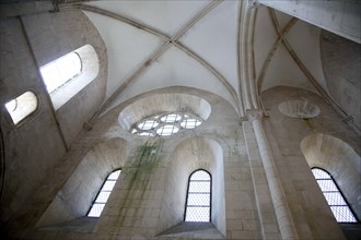 Gothic ceiling and windows, Monastery of Alcobaca, Alcobaca, Portugal, 2009.  Artist: Samuel Magal