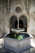 Gothic fountain hall inside the cloisters, Monastery of Alcobaca, Alcobaca, Portugal, 2009. Artist: Samuel Magal