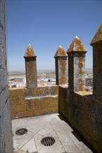Merlons on the battlements, Beja Castle, Beja, Portugal, 2009. Artist: Samuel Magal