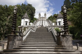 Monumental Baroque stairway, Bom Jesus do Monte Church, Braga, Portugal, 2009.  Artist: Samuel Magal