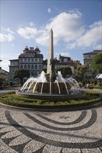 Obelisk and fountain, Republic Square, Braga, Portugal, 2009.  Artist: Samuel Magal