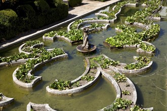 Pond garden, Garden of the Episcopal Palace, Castelo Branco, Portugal, 2009.  Artist: Samuel Magal