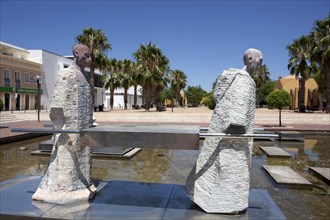 Fountain with statues, Silves, Portugal, 2009. Artist: Samuel Magal