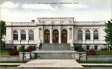 Pillsbury Library, Minneapolis, Minnesota, USA, 1910. Artist: Unknown