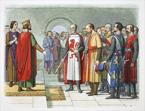 King Henry III and his Parliament, Westminster, 1258 (1864).  Artist: James William Edmund Doyle