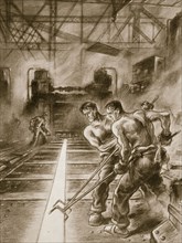 Also as soldiers of work: SA men in the front line', 1938. Artist: Unknown