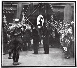 Funeral procession for Horst Wessel in the Juedenstasse, Berlin, 1930 (1938). Artist: Unknown
