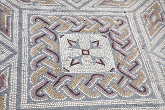 A mosaic floor in the House of the Swastika Cross, Conimbriga, Portugal, 2009. Artist: Samuel Magal