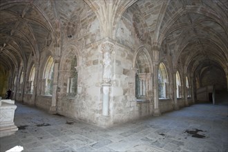 A Gothic cloister with statues of the evangelists, the Cathedral of Evora, Portugal, 2009. Artist: Samuel Magal