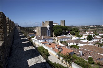 Obidos Castle walls, Obidos, Portugal, 2009. Artist: Samuel Magal