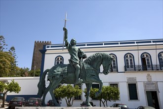A statue in Portel, Portugal, 2009. Artist: Samuel Magal