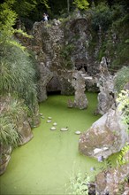 The Waterfall Lake in Regaleira Palace, Sintra, Portugal., 2009. Artist: Samuel Magal