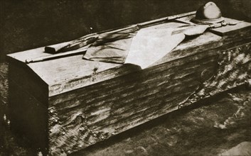 Bronze casket containing the Italian Unknown Soldier, c1921. Artist: Unknown
