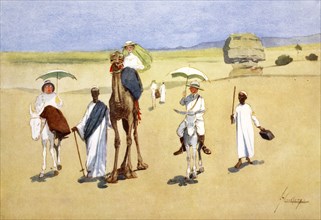 'Round the Pyramids', 1908.  Artist: Lance Thackeray