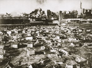 A 'Hooverville' on waterfront of Seattle, Washington, USA, Great Depression, March 1933. Artist: Unknown