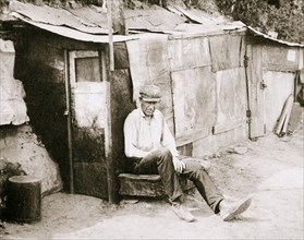 Shack made of barrels and tar paper, St Louis, Missouri, USA, Great Depression, 1931. Artist: Unknown