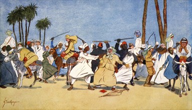'The Battle of the Nile', 1908.  Artist: Lance Thackeray