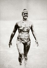 Gertrude Ederle, American swimmer, 1926. Artist: Unknown