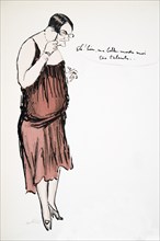 Transvestite in Red Dress with Pince-Nez, from 'White Bottoms' pub. 1927.