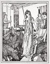 'Circe sends the Swine (The Companions of Ulysses) to the Styes', 1926.  Artist: Henry Justice Ford