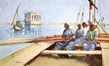 'To Philae in a Felucca', 1908.  Artist: Lance Thackeray