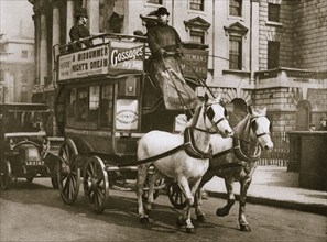 London omnibus, early 20th century. Artist: Unknown