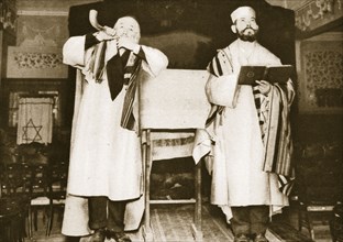 Two officials of an East End synagogue, London, 20th century. Artist: Unknown