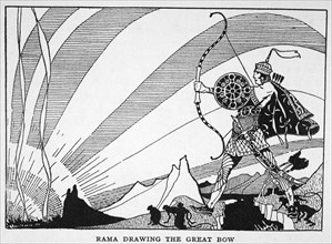 'Rama Drawing the Great Bow', 1925. Artist: Unknown